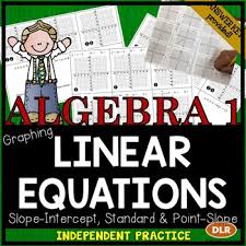 Graphing Linear Equations Practice All