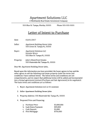 letter of intent for apartment fill