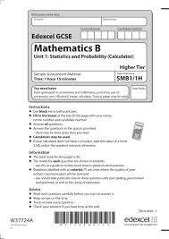 Edexcel Gcse Mathematics B Unit 1