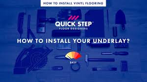 how to install an underlay for a vinyl