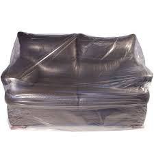 Clear Polythene 4 Seat Sofa Dust Cover