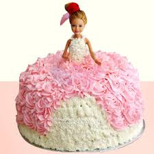 Cut off rounded tops of cakes. Order Barbie Doll Cake Online For Your Little Daughter Send Barbie Doll Cake Online Winni