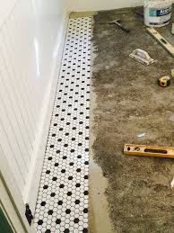 hex tile floor what shade for grout