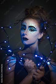 avant garde model with creative makeup