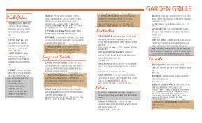 garden grille menu hilton garden inn