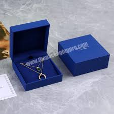 custom logo luxury gift packaging blue