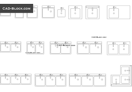 commercial sink autocad blocks free