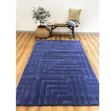 herringbone patterned carved rug in 100