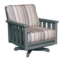 cr plastic stratford swivel patio chair