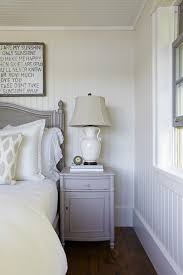 gray nightstand cottage bedroom