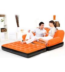Air Bed Mattress Orange Velvet Sofa