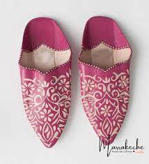 engraved moroccan babouche slipper