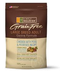Simply Nourish Chicken Brown Rice Recipe Large Breed Puppy Dry Dog Food 30 Lb Bag