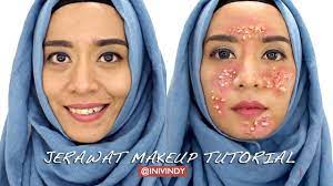 jerawat makeup tutorial acne makeup