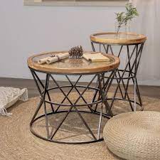 Contemporary Round Coffee Table With