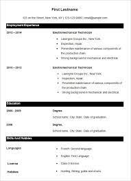 Example resume for job application template samples nanny cv. 70 Basic Resume Templates Pdf Doc Psd Free Premium Templates