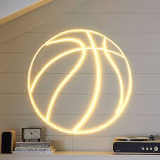 Neon Basketball Light Pottery Barn Teen
