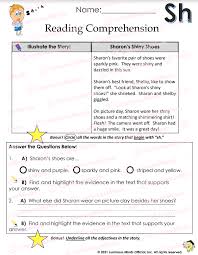 reading comprehension worksheets