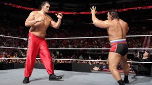 The Great Khali - Rusev attempted to “CRUSH” The Great Khali on Raw, one  night removed from his battle against Jack Swagger at Battleground! WATCH  NOW: http://wwe.me/zqFFK SEE PHOTOS: http://wwe.me/zqFCl RESULTS:  http://wwe.me/zqqlP |