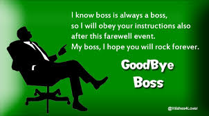 farewell messages to boss wishes4lover