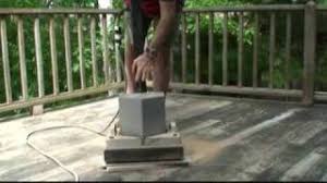 sanding wood decks video you