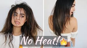 straight hair w no heat tubi tutorial