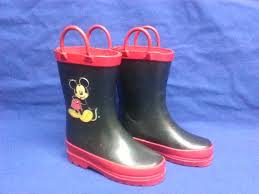 Mickey Mouse Childrens Size 7 Rubber Boots