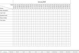 excel template for attendance record