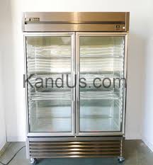 Double Glass Door Deli Style Refrigerator