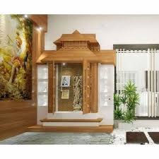 wooden and gl double door pooja cabinet