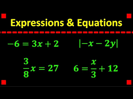 Expressions Equations In Algebra 1
