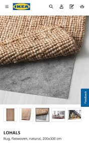 ikea lohals rug 200 x 300 cm furniture