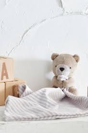 Brown Teddy Bear Baby Comforter