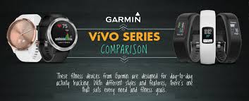 Infographic Garmin Vivo Series Comparison Active Stride