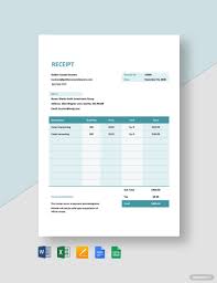 carpet cleaning receipt template in