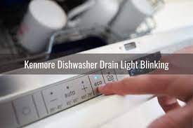 kenmore dishwasher light blinking