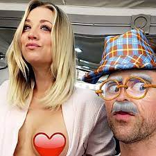 Kaley Cuoco flashes her entire boob on Snapchat in a nearly