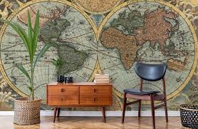 Ancient World Map Wallpaper Wallsauce Ca