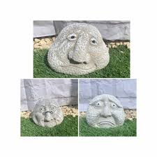 Stone Face Garden Ornament Garden Gift