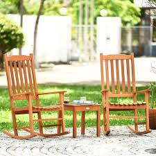 Costway 3 Piece Rocking Table Chairs