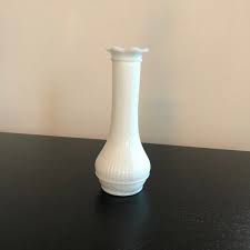 Randall White Milk Glass Bud Vase