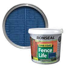 fence stain blue shed garden fence paint