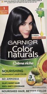 cream garnier natural black hair color