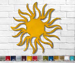 Sun Metal Wall Art Choose Your Size 36