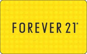 gift card yello card forever 21