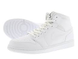 Nike Air Jordan 1 Mid Nike Air Jordan 1 Mid White White 554724 102