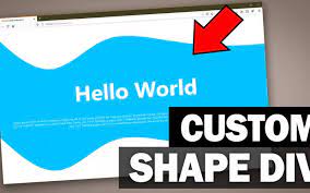 create curved custom shape div with css