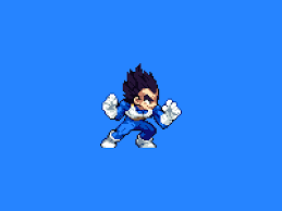 Relive the story of goku and other z fighters in dragon ball z: Vegeta Pixel Characters Pixel Art Characters Indie Game Art