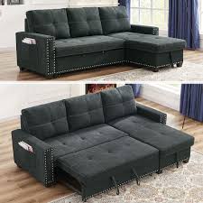 82 034 sectional sofa bed couch wide
