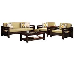 Buy Sereta Wooden Sofa Set With